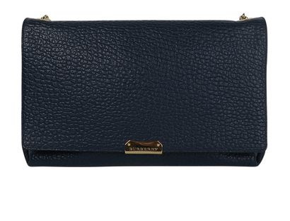 Mildenhall Shoulder Bag, &pound;180, Handbags, Blue, Leather, Front view